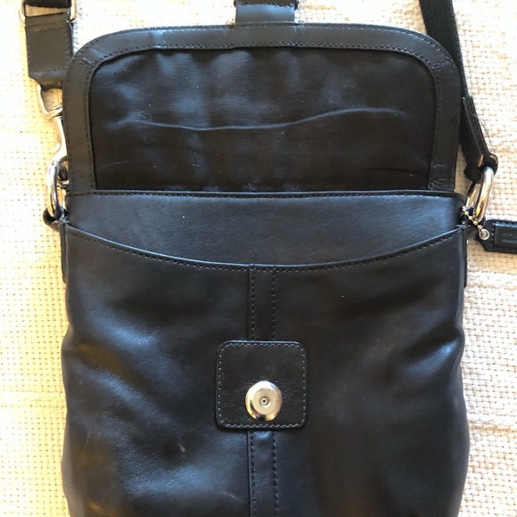 Coach Crossbody Bag -Black w/silver hardware - Picture 10 of 16